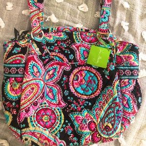 NWT LARGE Vera Bradley Parisian Paisley Glenna bag